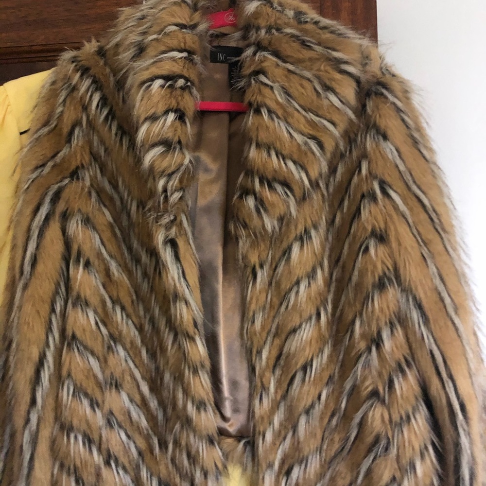 Faux fur jacket